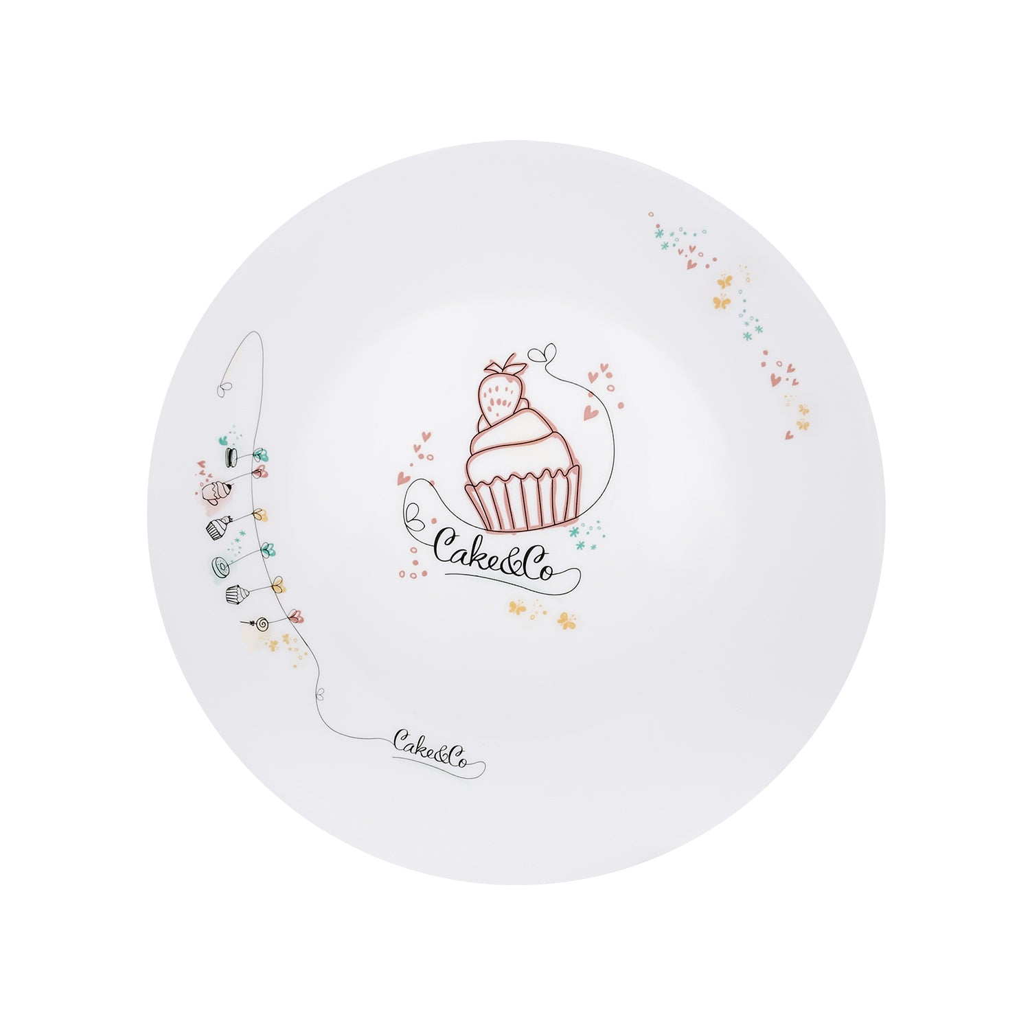 Sotto Piatto per Torte in Vetro Bianco opale – Avilia Home