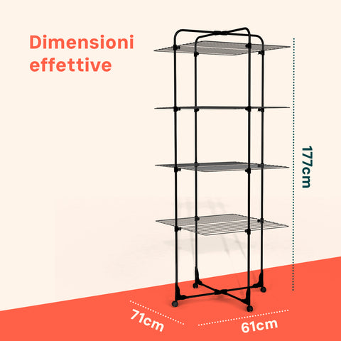 Stendibiancheria In Acciaio 40m
