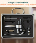 Set Sommelier 6 Pezzi in Valigetta Elegante in Alluminio