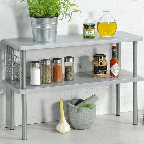 Mensola Da Cucina A 2 Ripiani 55x38x20cm