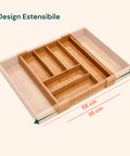 Organizer Per Cassetti Estensibile In Bamboo