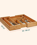 Organizer Per Cassetti Estensibile In Bamboo