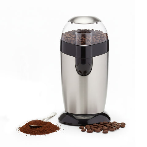 Moulin à Café Électrique Inox avec Lame en Acier et Degré de Mouture Réglable