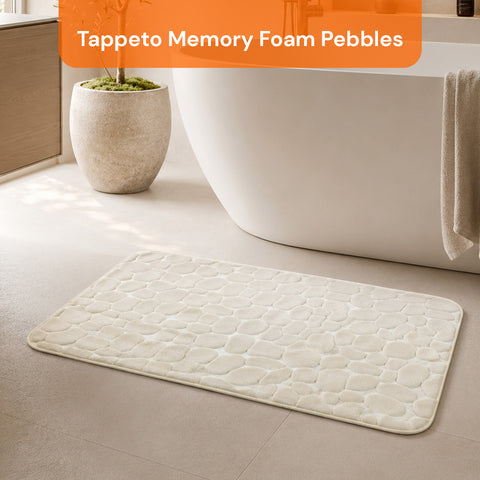 Tappeto Memory Foam Beige 50x80cm