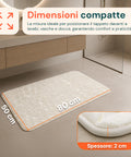 Tappeto Memory Foam Beige 50x80cm
