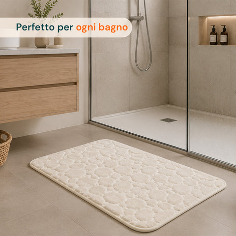 Tappeto Memory Foam Beige 50x80cm