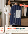 Custodia Per Abiti Blu 100x60cm