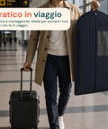 Custodia Per Abiti Blu 100x60cm