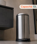 Pattumiera Easy Close Lagun Inox 12l