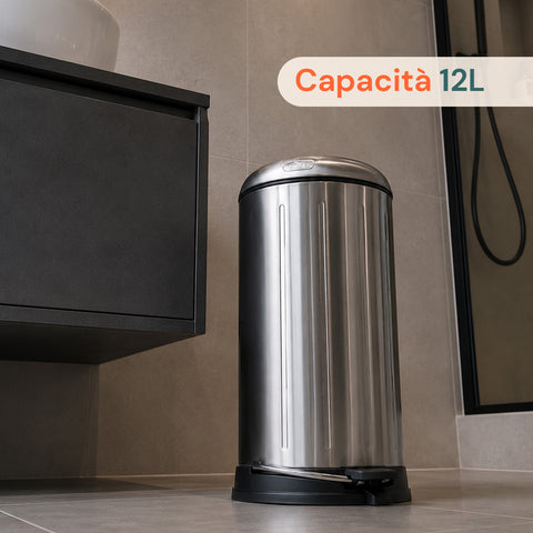 Pattumiera Easy Close Lagun Inox 12l