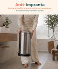 Pattumiera Easy Close Lagun Inox 12l
