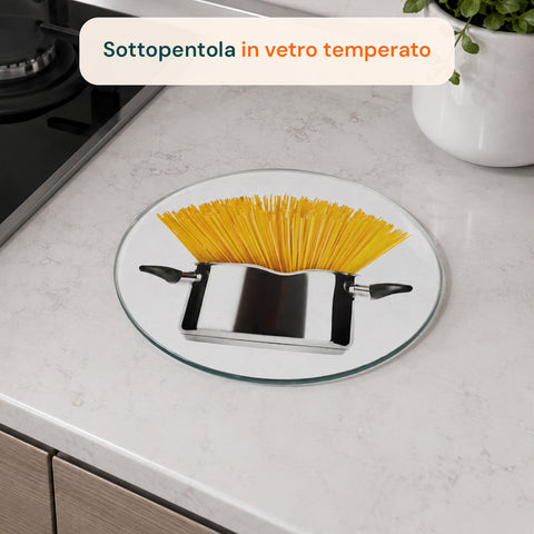 Sottopentola In Vetro Temperato Spaghetti 20cm