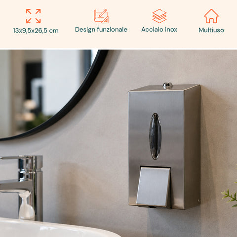 Dispenser Per Sapone Liquido Acciaio