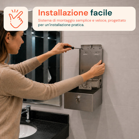 Dispenser Per Sapone Liquido Acciaio