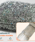 Spugne Saponate in Acciaio 10 Pz – Pulizia Profonda Cucina
