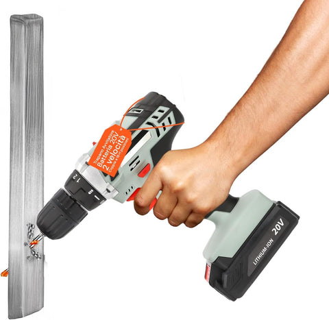 Perceuse-visseuse 2 vitesses mécaniques avec batterie lithium 20V - 1300 mAh