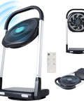 Ventilatore Richiudibile Slim 8 Velocità Con Timer E Telecomando 13w Nero