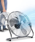 Ventilatore da Terra ø 40cm – Inclinabile, Potenza 65W e Pale in Metallo