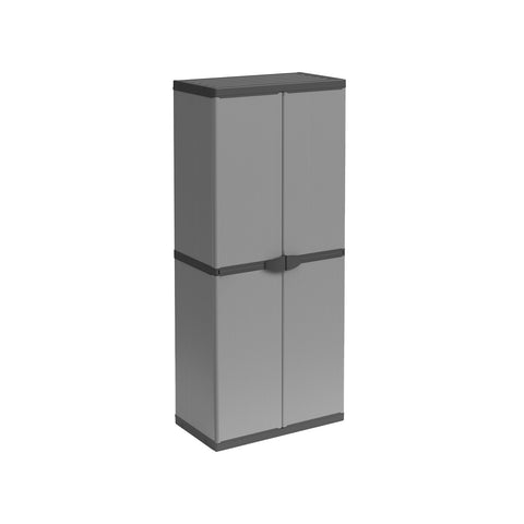 Armadio Portascope da esterno a 2 Ante e 3 Ripiani Regolabili 68x40x168cm