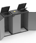Mobile Portasacco Tris per Raccolta Differenziata 80L