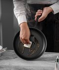 Set 4 Padelle Antiaderenti con Manico Soft Touch Ergonomico