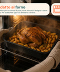 Set 4 Teglie Rettangolari per Forno Vulcano 20-25-30-35cm