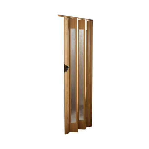 garden friend porta a soffietto in pvc e polistirene con inserti in ps 85x215cm noce ean 8023755042707