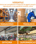 garden friend carrello trasporto leggero in acciaio verniciato giallo con portata max 200 kg ean 8023755046576