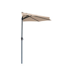 Ombrellone Parete Mezzaluna 2,7x2,3m in Alluminio e Poliestere
