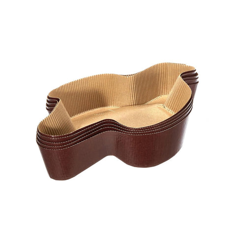 Lot de 5 moules en papier pour colombe de Pâques de 750 g