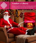 Costume di Babbo Natale Completo – Cappello, Barba, Giacca e Pantaloni