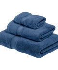 Set 3 Asciugamani Per Bagno In Cotone