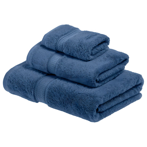Set 3 Asciugamani Per Bagno In Cotone