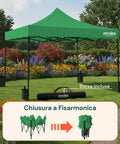 Gazebo Richiudibile 3x3 m Impermeabile con Borsa e Pesi Inclusi