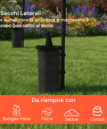 Gazebo Richiudibile 3x3 m Impermeabile con Borsa e Pesi Inclusi