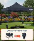Gazebo Richiudibile 3x3 m Impermeabile con Borsa e Pesi Inclusi