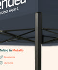 Gazebo Richiudibile 3x3 m Impermeabile con Borsa e Pesi Inclusi