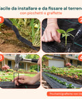 Telo Giardino Anti Erbacce Giardino 2x10 m 90 g/m² in PP Multiuso