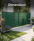 Rete Ombreggiante 1x5m - Schermatura 85% per Privacy e Sole