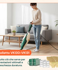 Kit Ricambi VK130 VK131 – 12 Sacchetti, 2 Filtri, 20 Profumatori Stick