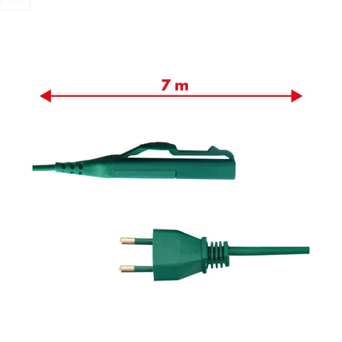 Cavo Alimentazione VK140 – Ricambio Compatibile 7m Verde con Spina