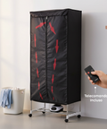 Asciugabiancheria ad Aria Rettangolare con Timer e Telo di Copertura 1000W