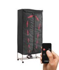 Asciugabiancheria ad Aria Rettangolare con Timer e Telo di Copertura 1000W
