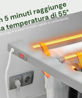 Stendibiancheria Riscaldato in Alluminio – 8 Barre e Design Pieghevole