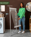 Stendibiancheria Riscaldato in Alluminio – 8 Barre e Design Pieghevole