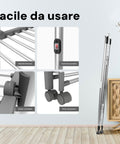 Magic Dry Tower – Stendino Elettrico a 3 Ripiani Pieghevole 300W