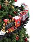 Trenino Elettrico Natalizio Animato Con Luci E Suoni per Albero di Natale