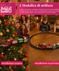 Trenino Elettrico Natalizio Animato Con Luci E Suoni per Albero di Natale