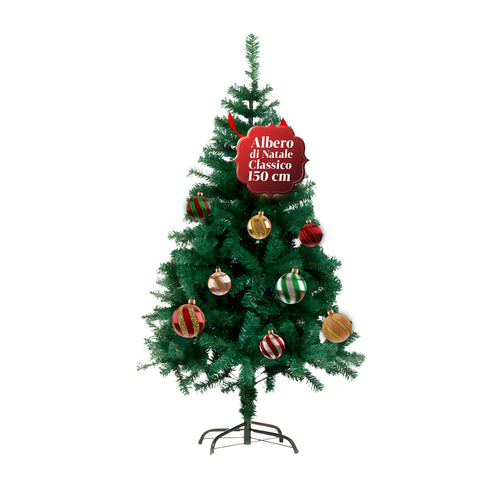 Sapin de Noël Classique – Branches Épaisses et Stables, Hauteur 150/180/210 cm