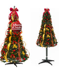 Albero di Natale 150 cm con Luci Calde – Richiudibile con Sistema Pop-up